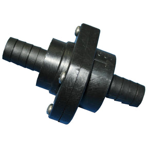 TH Marine Double Barb Inline Scupper Check Valve  34  Black