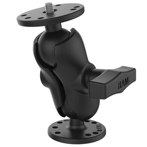RAM Mount RAM Double Ball Mount w1420 Male Thread  Short Arm