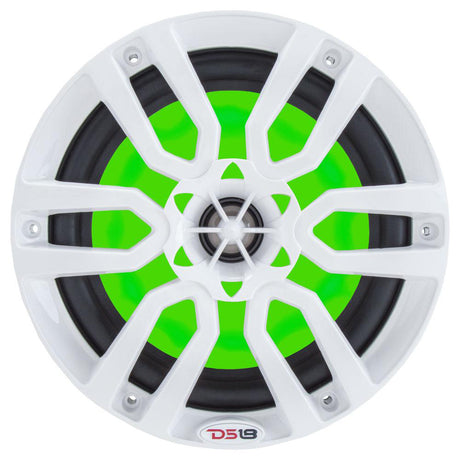 DS18 HYDRO 65 2Way Marine Speakers wRGB LED Lights 300W  White