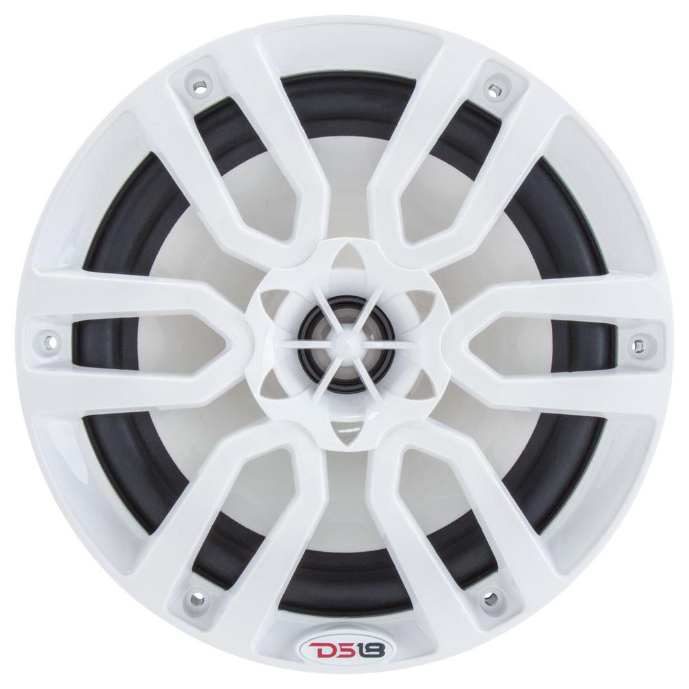 DS18 HYDRO 65 2Way Marine Speakers wRGB LED Lights 300W  White