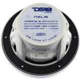 DS18 HYDRO 65 2Way Marine Speakers wRGB LED Lights 300W  White