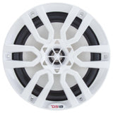 DS18 HYDRO 8 2Way Marine Speakers wRGB LED Lights 375W  White