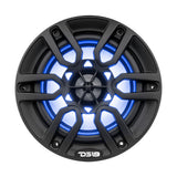 DS18 HYDRO 65 2Way Marine Speakers wRBG LED Lights 300W  Matte Black