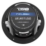 DS18 HYDRO 8 2Way Marine Speakers wRGB LED Lights 375W  Matte Black