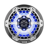 DS18 HYDRO 65 2Way Marine Speakers wRGB LED Lights 300W  Black Carbon Fiber