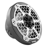 DS18 HYDRO 65 2Way Marine Speakers wRGB LED Lights 300W  Black Carbon Fiber