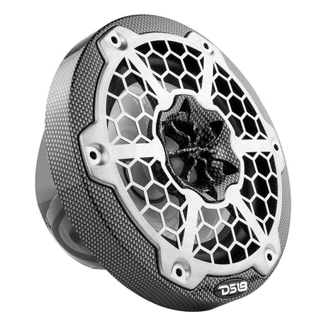 DS18 HYDRO 65 2Way Marine Speakers wRGB LED Lights 300W  Black Carbon Fiber