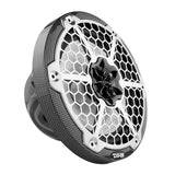 DS18 HYDRO 8 2Way Marine Speakers wRGB LED Lights  125W RMS 4Ohm  Black Carbon Fiber