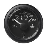 Veratron 52MM 2116 ViewLine Water Temperature Gauge  100250F  Black Dial  Bezel