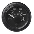 Veratron 52MM 2116 ViewLine Oil Temperature Gauge 120300F  Black Dial  Bezel