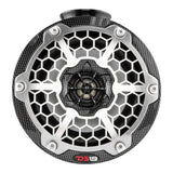 DS18 HYDRO 65 Compact Wakeboard Pod Tower Speaker wRGB LED Lights  375W  Black Carbon Fiber