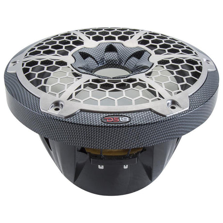 DS18 HYDRO 10 Subwoofer wRGB Lights  600W  Carbon Fiber
