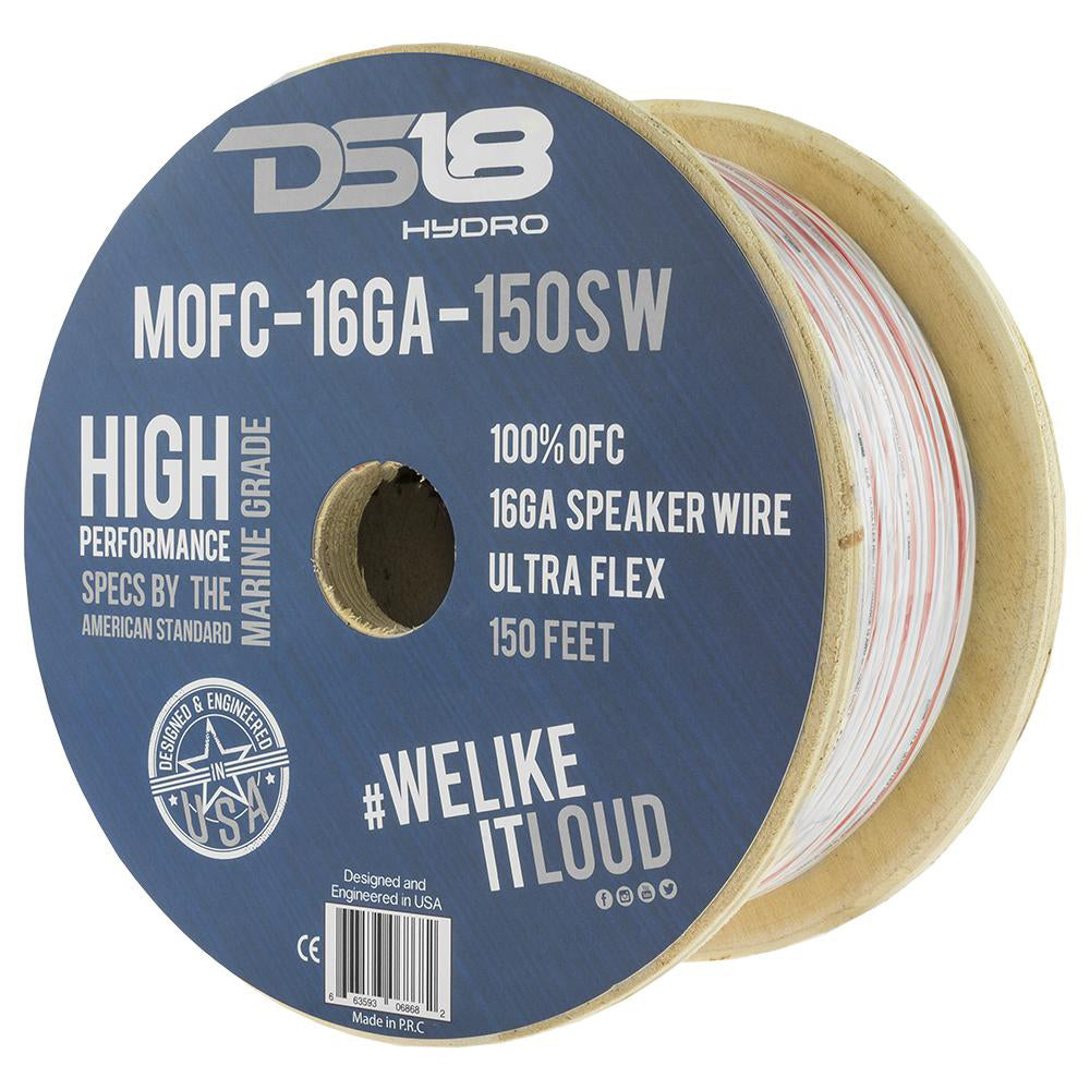 DS18 HYDRO Marine Grade OFC Speaker Wire 16 GA  150 Roll