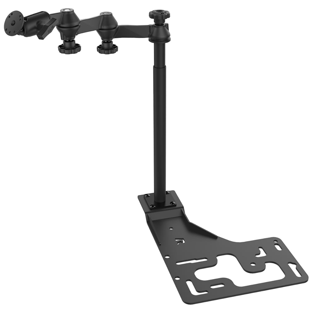 RAM Mount RAM NoDrill Universal Mount w Double Swing Arm fHeavy Duty Trucks