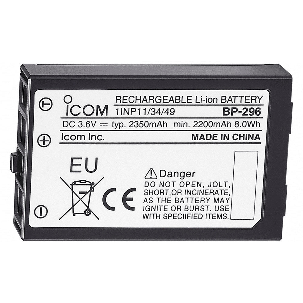 Icom BP296 LiIon Battery  36V  2350mAh fM37