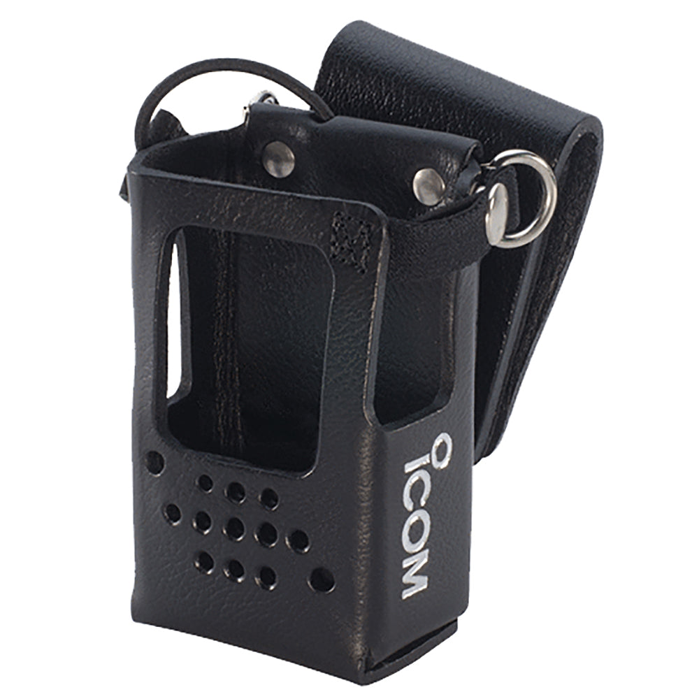 Icom Leather Case wSwivel Belt Loop  DRing fF52D M85  M85IS