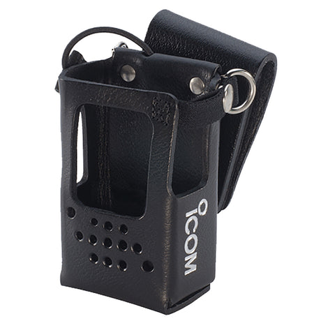 Icom Leather Case wSwivel Belt Loop  DRing fF52D M85  M85IS