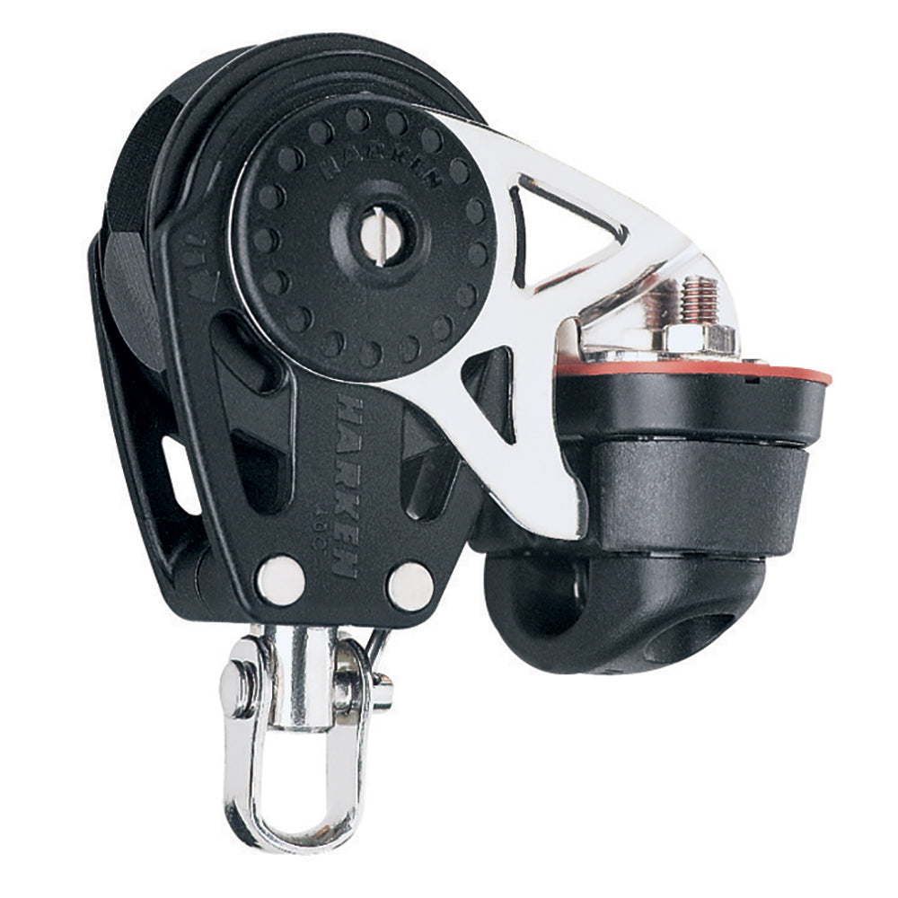 Harken 40mm Carbo Single Ratchet Block wSwivel Becket  Cam Cleat