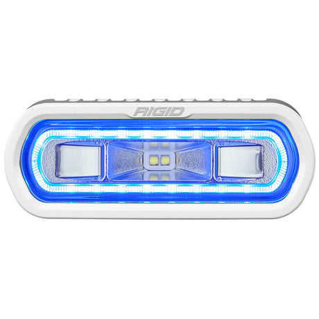 RIGID Industries SRL Series Marine Spreader Light  White Surface Mount  White Light wBlue Halo