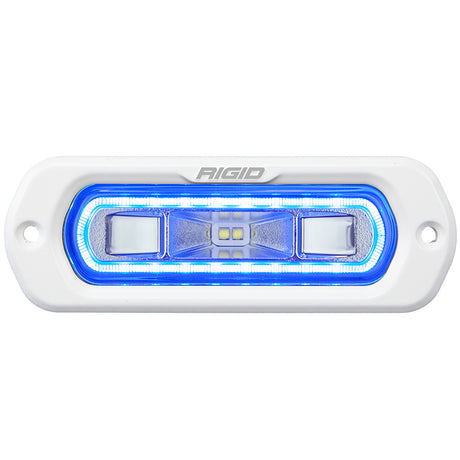 RIGID Industries SRL Series Marine Spreader Light  White Flush Mount  White Light wBlue Halo