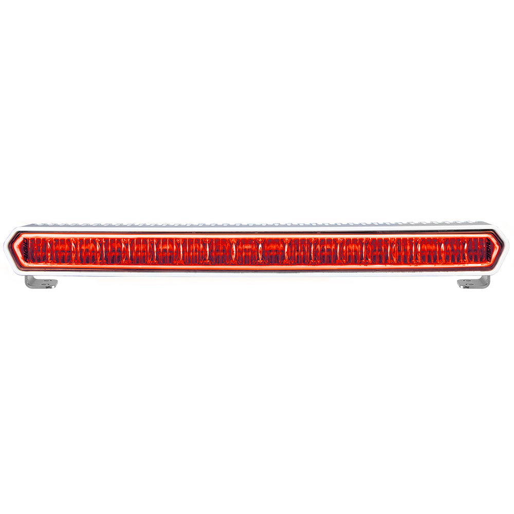 RIGID Industries SRL Series Marine 20 White LED Lightbar  White Light wRed Halo