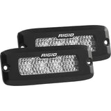 RIGID Industries SRQ Series PRO Spot Diffused LED  Flush Mount  Pair  Black
