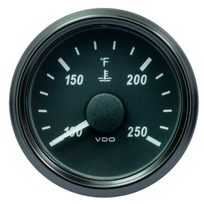 VDO SingleViu 52mm 2116 Water Temp Gauge  250 F  29122 OHM