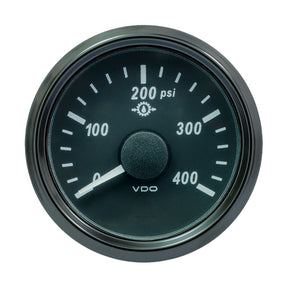 VDO SingleViu 52mm 2116 Oil Pressure Gauge  400 PSI  0180 Ohm