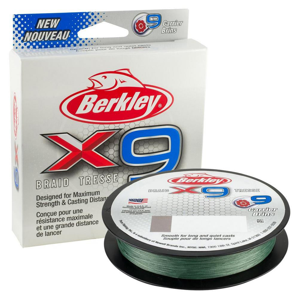 Berkley X9B3301522 x9 Braid 328yd 220M  LowVis Green