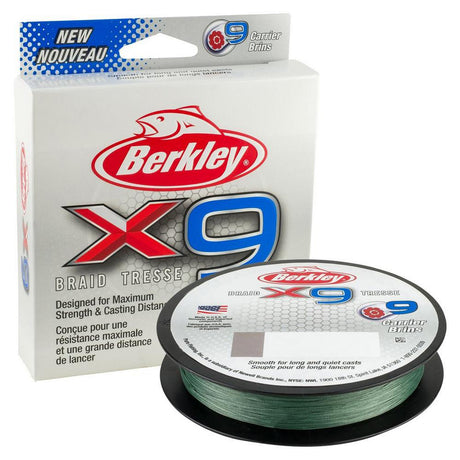 Berkley X9B3301522 x9 Braid 328yd 220M  LowVis Green