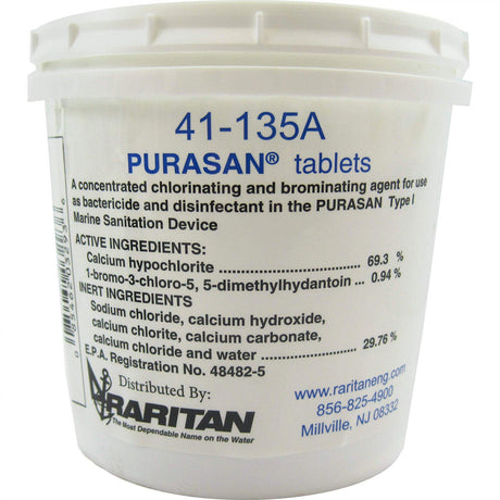 Raritan PURASAN EX Refill Tablets 1 Tub of 6 Tablets