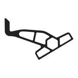 Minn Kota Raptor Jack Plate Adapter Bracket  Starboard  2 Setback  4 Rise  Black