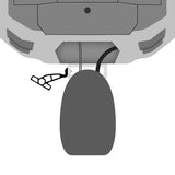 Minn Kota Raptor Jack Plate Adapter Bracket  Port  2 Setback  4 Rise  Black