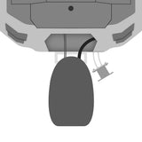 Minn Kota 3 Raptor Setback Bracket  White