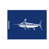 Tigress Blue Marlin Release Flag  12 x 18