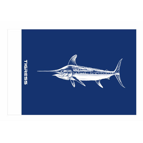 Tigress Blue Marlin Release Flag  12 x 18