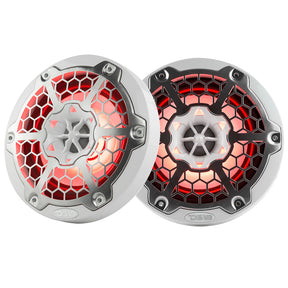 DS18 New Edition HYDRO 65 2Way Marine Speakers wRGB LED Lighting 300W  White