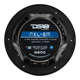 DS18 New Edition HYDRO 65 2Way Marine Speakers wRGB LED Lighting 300W  Black