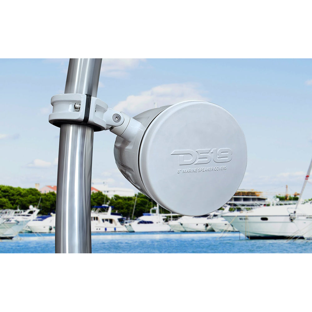 DS18 Silicone Marine Speaker Cover f65 Speakers  White