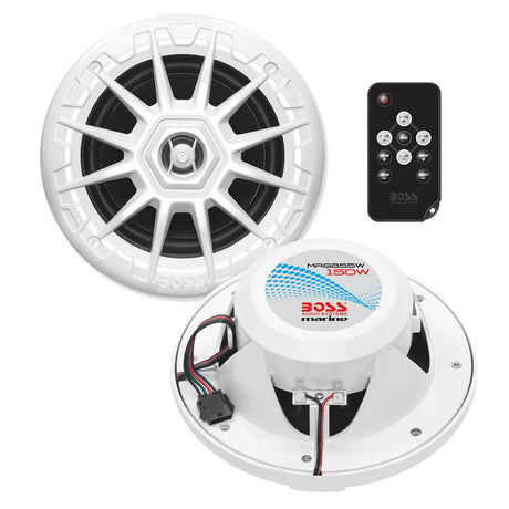 Boss Audio MRGB55W 525 Marine Speakers wRGB Lighting  White