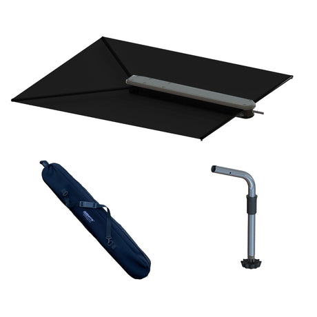 TACO ShadeFin wBlack Fabric Case  Fixed Rod Holder Mount Kit