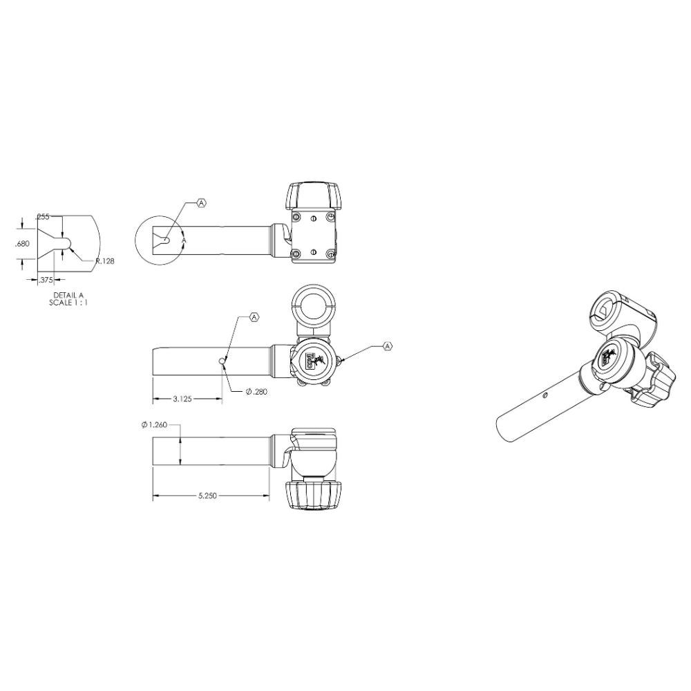 TACO ShadeFin Adjustable ClampOn Pipe Mount