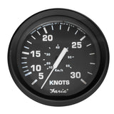 Faria Euro Black 4 Speedometer  30 Knot Pitot