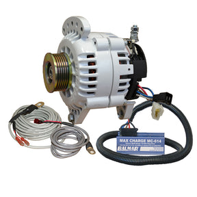 Balmar Alternator 120 AMP 12V 315 Dual Foot Saddle K6 Pulley Regulator  Temp Sensor