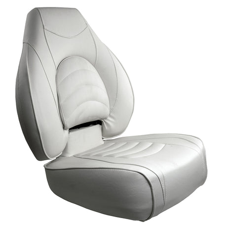 Springfield Fish Pro High Back Folding Seat  White