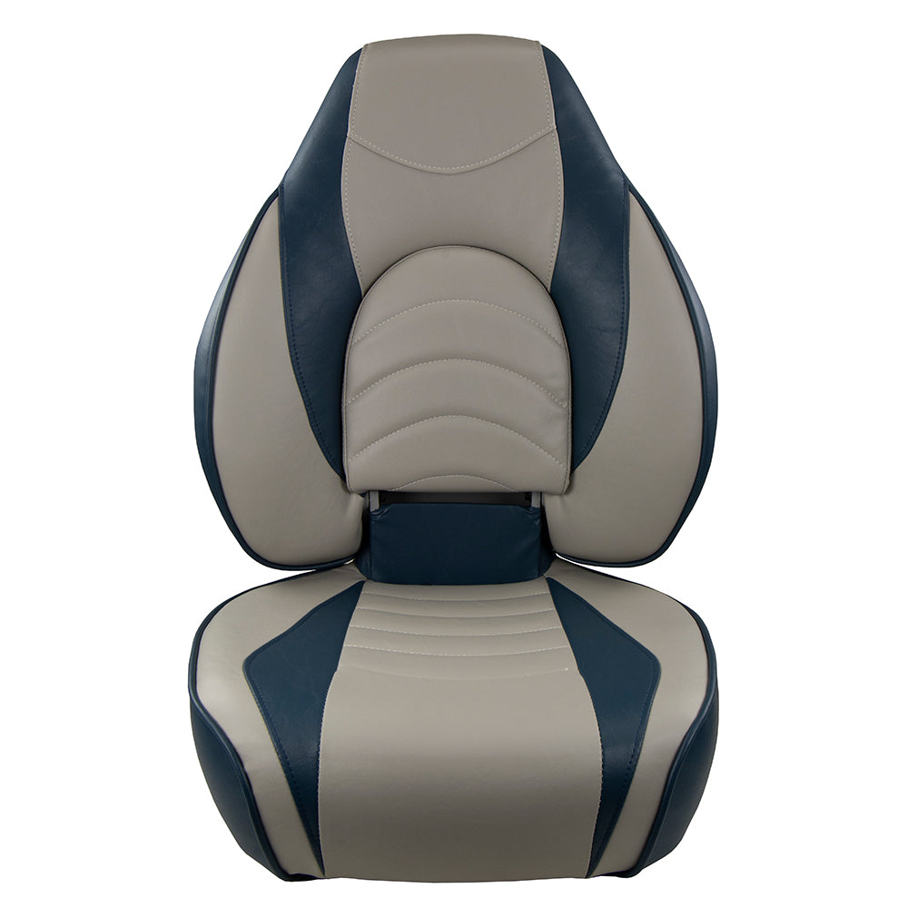 Springfield Fish Pro High Back Folding Seat  BlueGrey