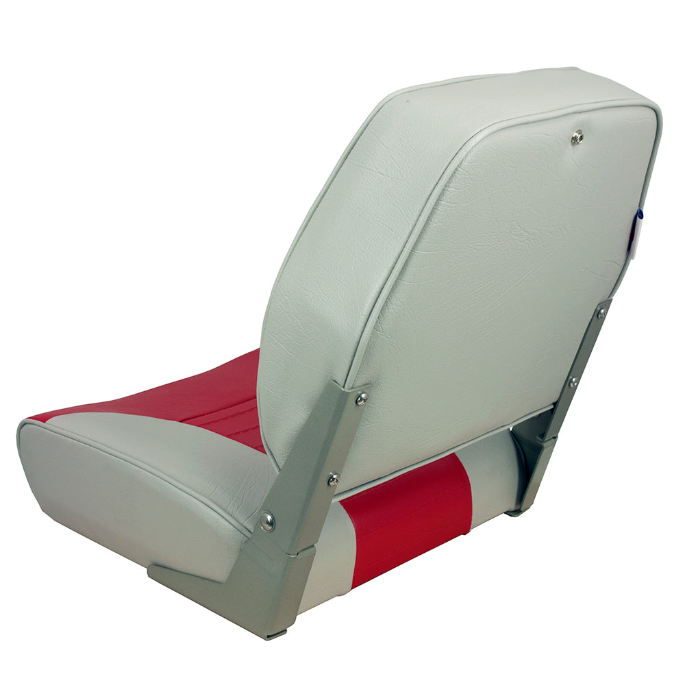 Springfield Economy MultiColor Folding Seat  GreyRed
