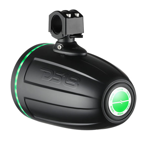 DS18 Hydro 65 Neodymium Wakeboard Speakers w1 Driver and RGB LED Lights  450W  Black