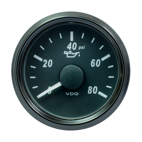 VDO SingleViu 52mm 2116 Oil Pressure Gauge  80 PSI  24033 Ohm