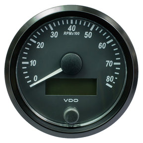 VDO SingleViu 80mm 318 Tachometer  8000 RPM